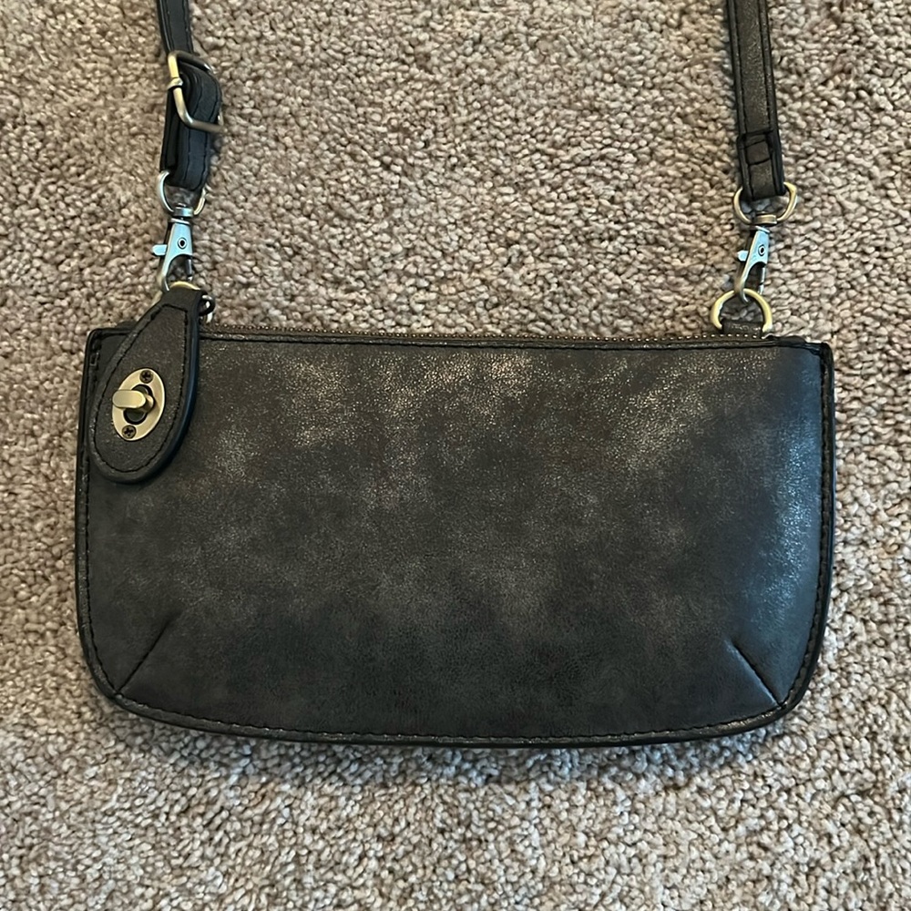 Joy Susan Small Crossbody Purse Bag in Dark Grey